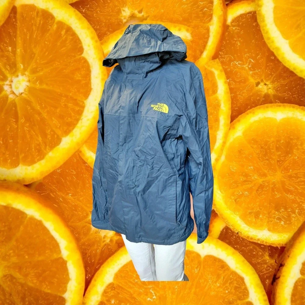 The North‎ Face Mens Waterproof Hooded Rain Jacket Blue XS Lightweight
